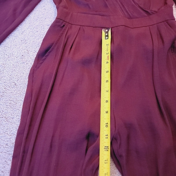 Naked Zebra Elegant Burgundy Jumpsuit S - Picture 11 of 16